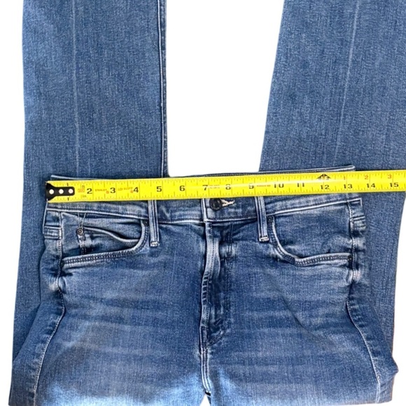 MOTHER The Mid Rise Dazzler Ankle Fray Denim Jeans We The Animals Wash Size 27 - Picture 9 of 14